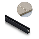 Wood inbouw profiel 3 meter zwart
