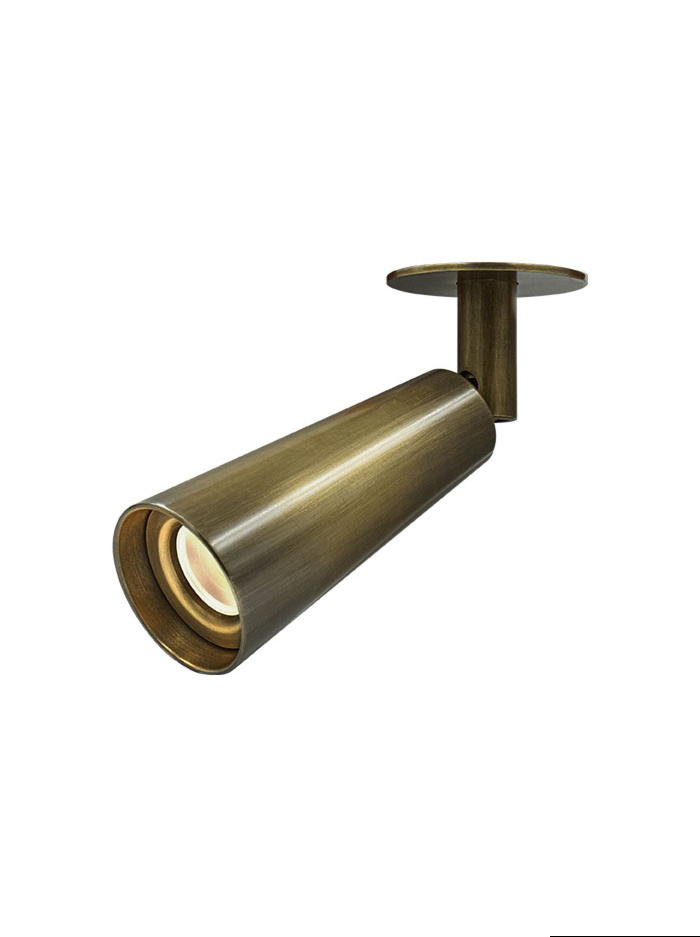 Scone inb.spot 6.3W 350mA 2700K brass excl. driver designed by RA Studio