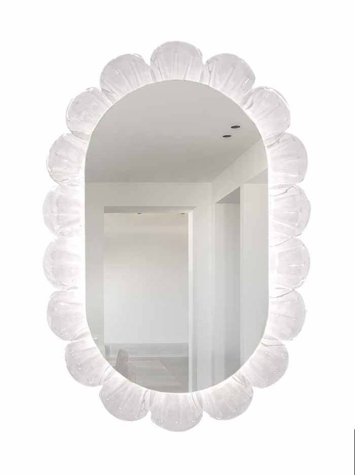 Mirror glass shell helder 25W ip44 spiegel ontworpen door RA studio