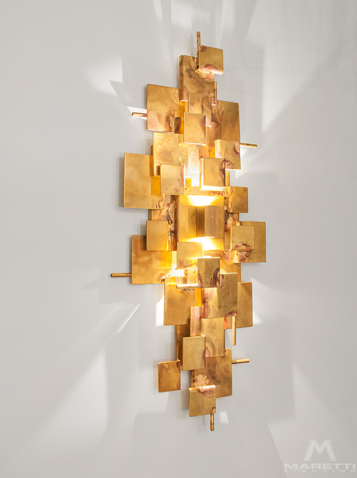 ABE wall lamp 2x LED 1W brass designed by Lotz - Wandlampen