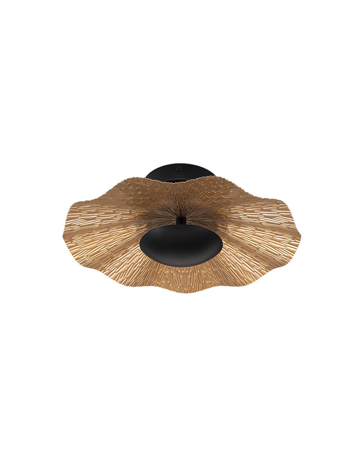 SHIELD wandlamp zwart/goud - Wandlampen