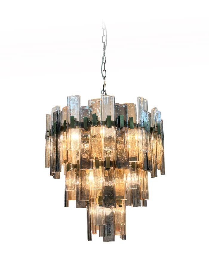 Fairfield hanglamp 10-lichts E14 brons d:62cm