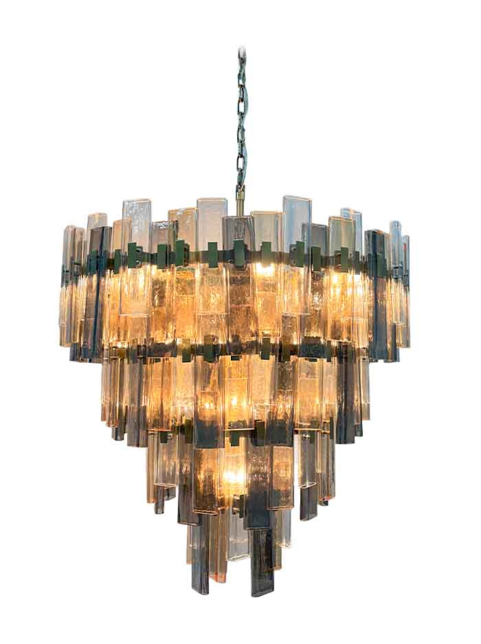 Fairfield hanglamp 18-lichts E14 brons d:80cm