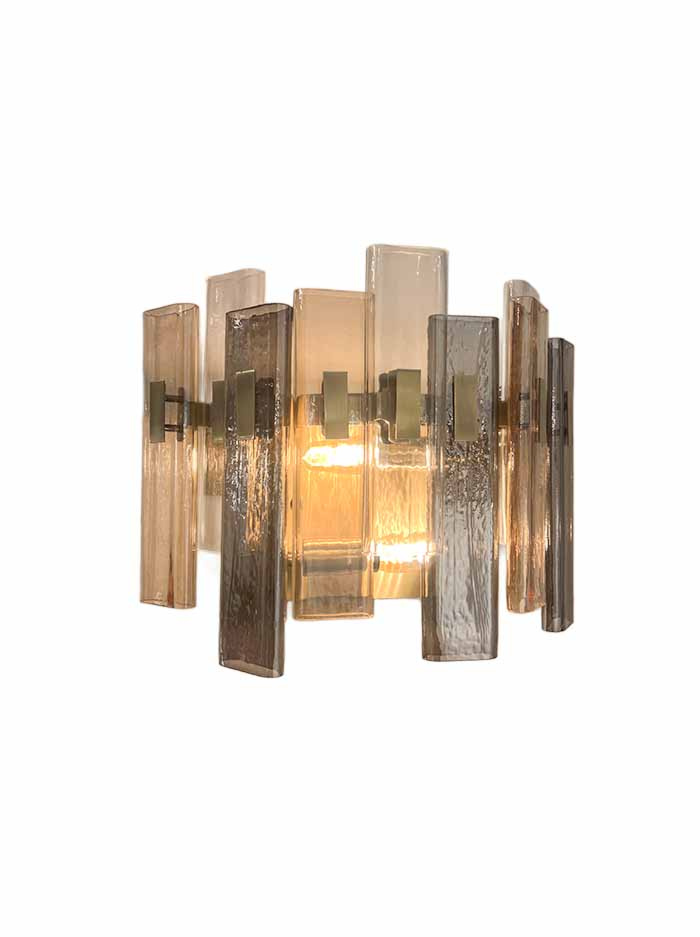 Fairfield wandlamp 2x E14 brons