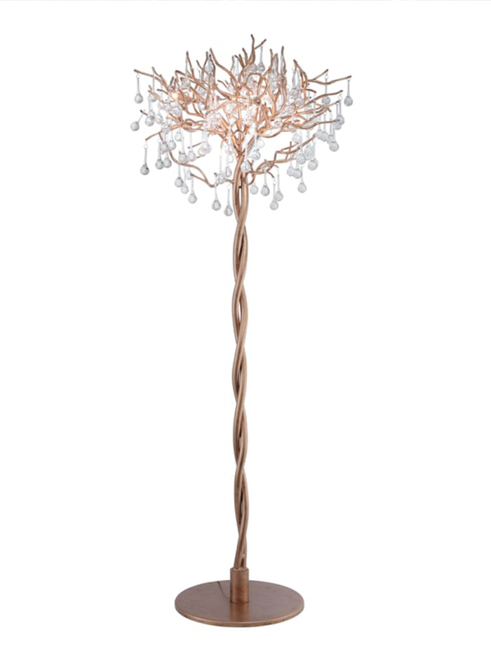 Ghiaccioli vloerlamp 5-lichts antiek messing