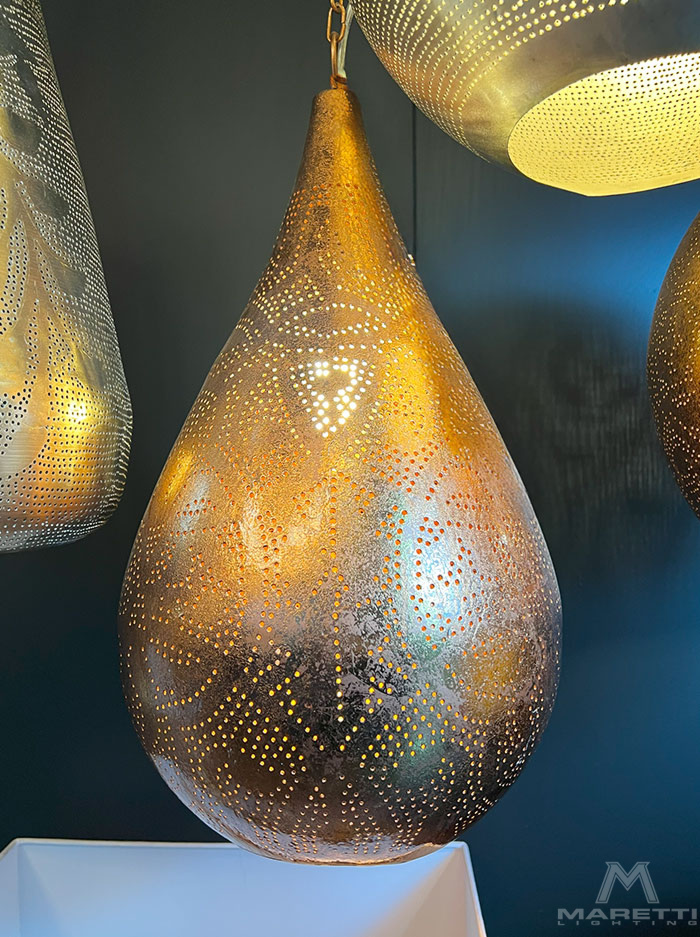 Dubai hanglamp h:50cm d:28cm E27 koper