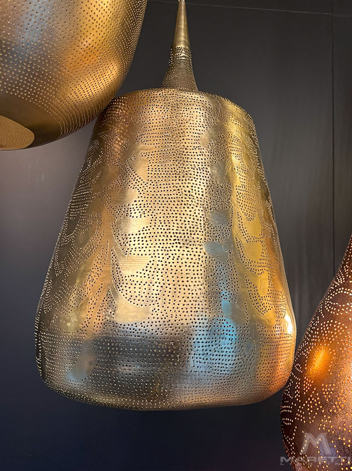 Dubai hanglamp h:60cm d:35cm E27 koper