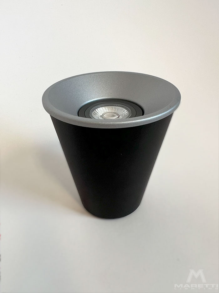 Cone 50 Small black opb.luminaire designed by Osiris Hertman