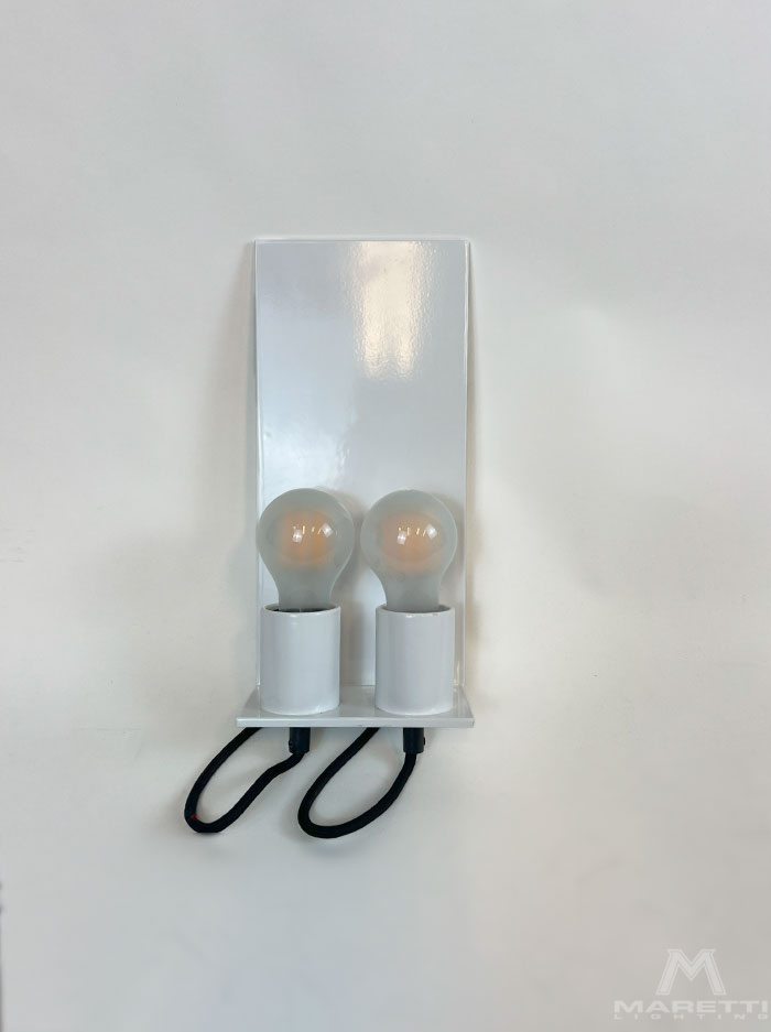 Trijnie white wall lamp designed by Piet Boon