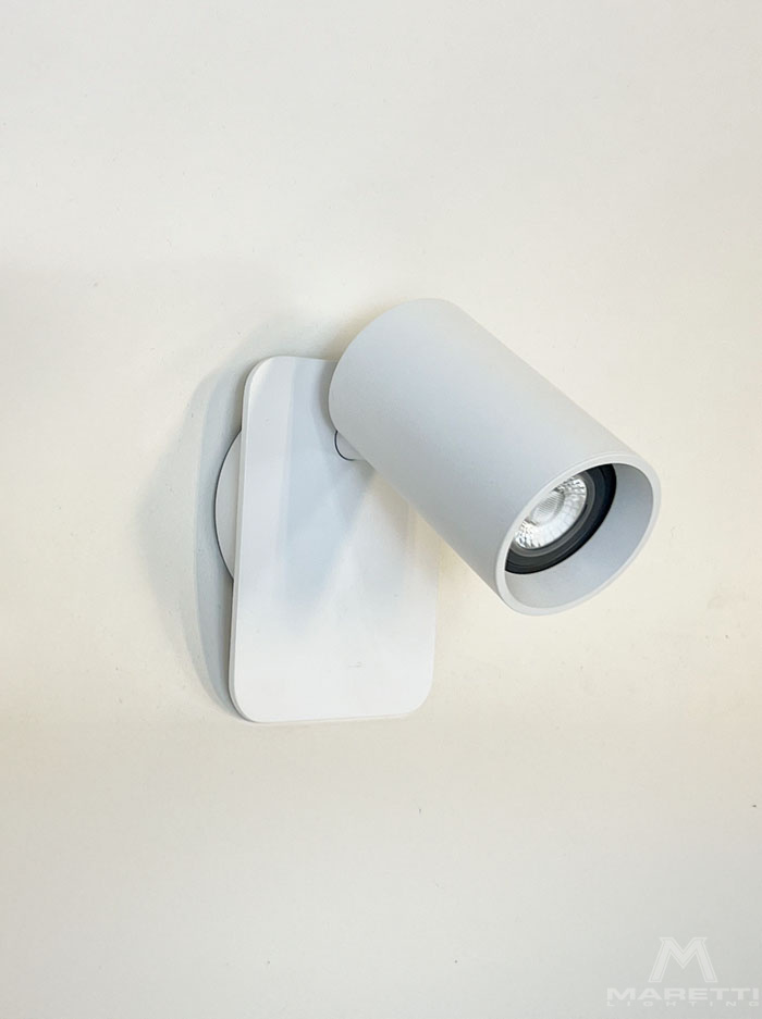 Tribe wall small wall light GU10 white with switch