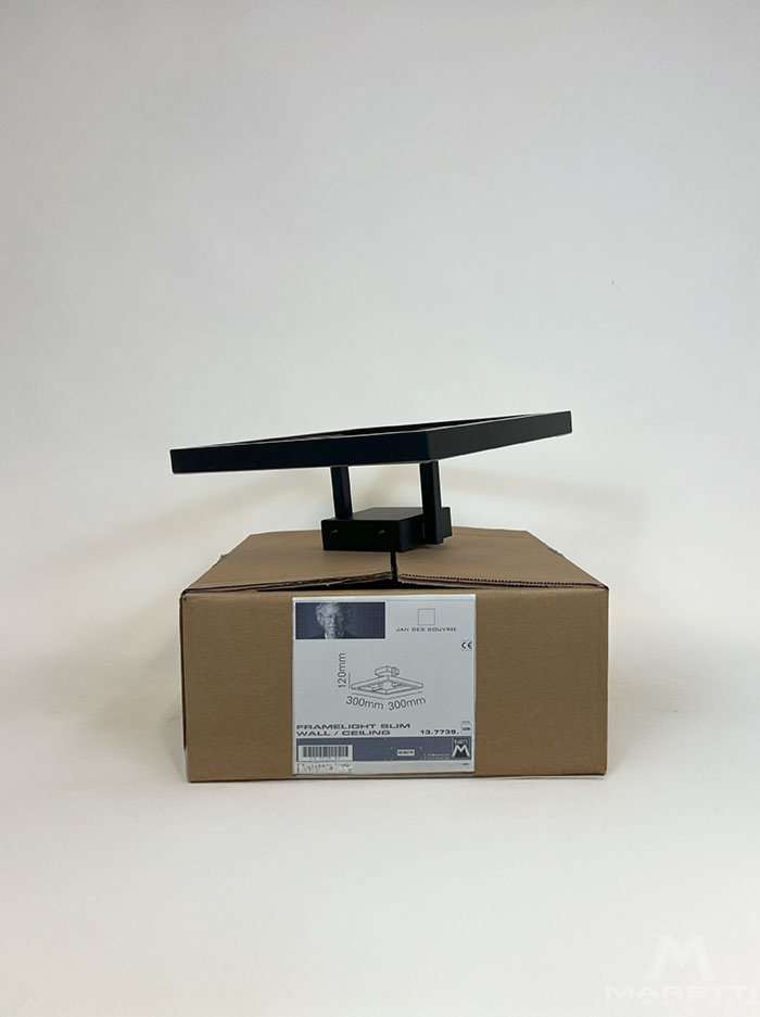 Framelight black wall/ceiling lamp designed by Jan Des Bouvrie