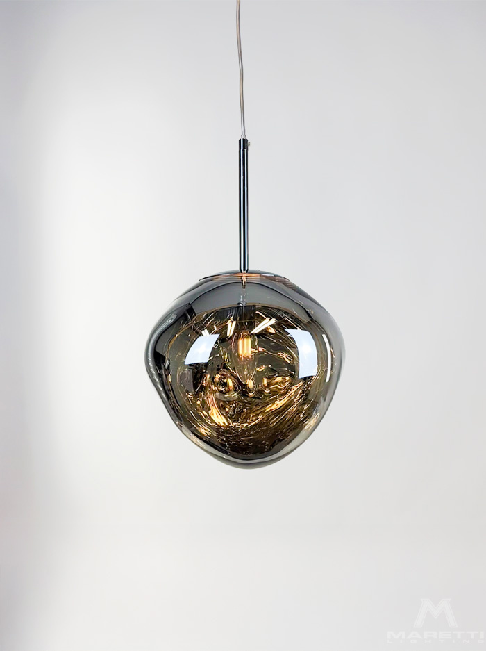 Melt mini hanglamp chroom 28cm E14 van Tom Dixon