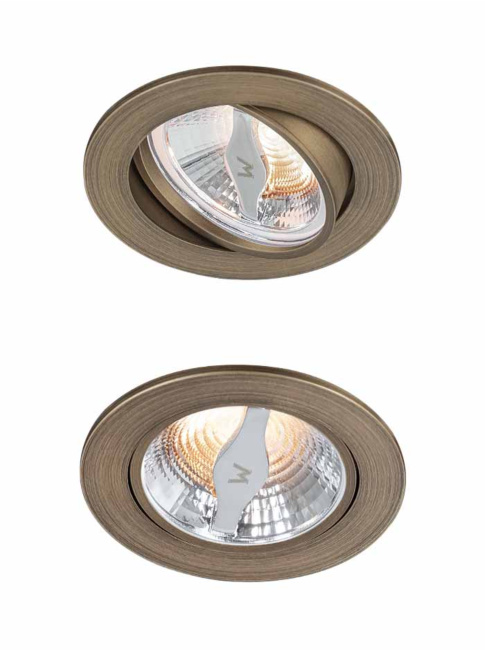 Discus 70 bronze built-in luminaire