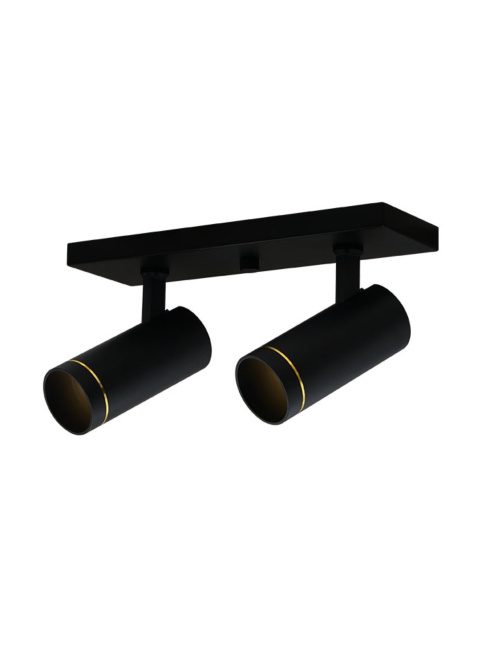Productnaam: Scope 50 opbouwspot 2-lichts zwart ontworpen door Mariska Jagt - Opbouwspots