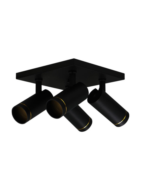 Scope 50 opbouwspot 4-lichts zwart ontworpen door Mariska Jagt - Opbouwspots