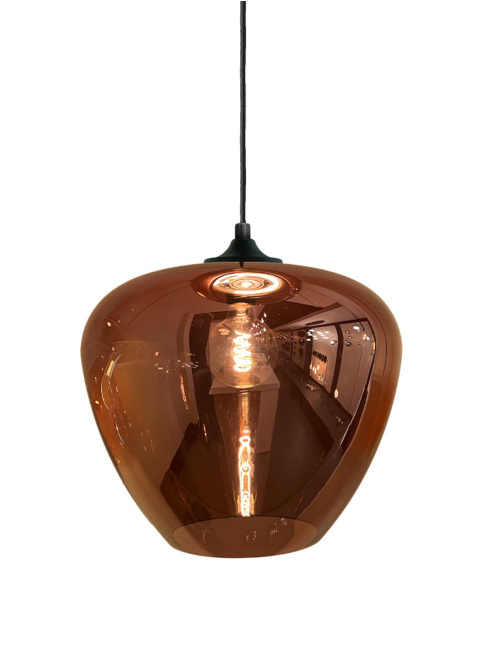 Tulip hanging lamp 1-light d:40cm copper