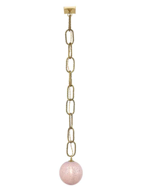 Gems chain hanging lamp 1-light medium lilac designed by RA studio