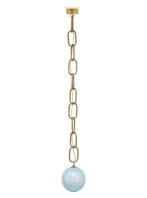 Gems chain hanging lamp 1-light medium turquoise designed by RA studio