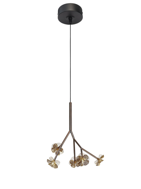 Hortense hanging lamp 5-L bronze designed by Annet van Egmond