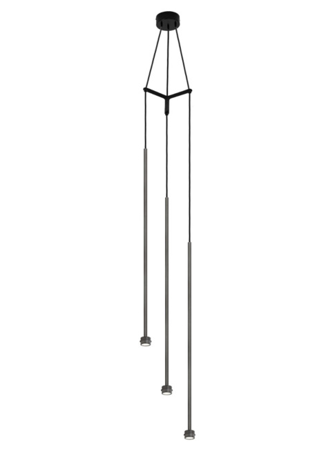 Bo hanging lamp 3l gunmetal designed by Grand & Johnson