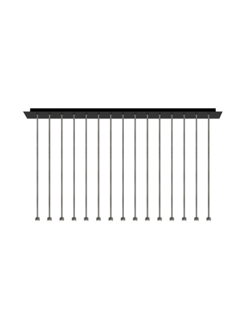 Bo 15l gunmetal hanging lamp designed by Grand & Johnson