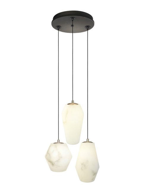Alamo hanging lamp 3x G9 bronze