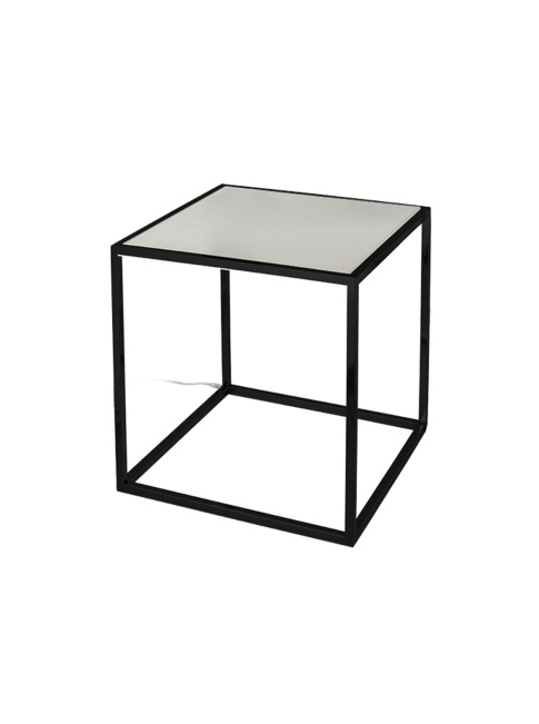 Single cube table lamp height 65cm black