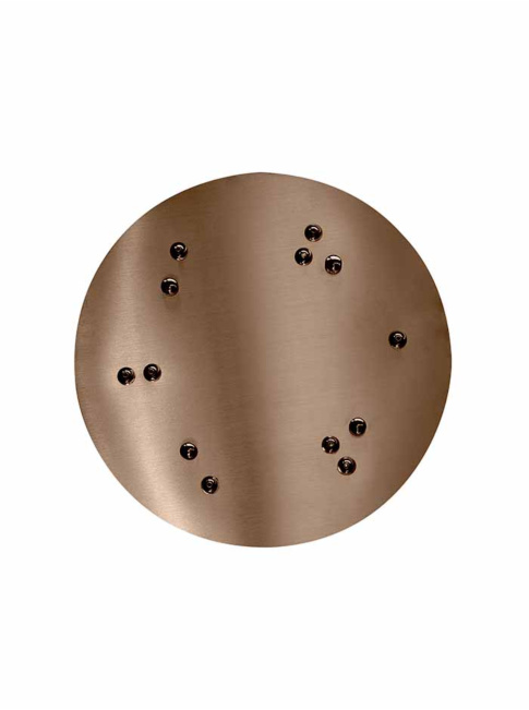 Luxury ring plafondbak voor 3 ringen brons