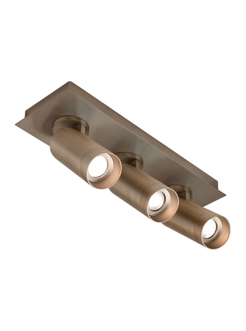 Modesto opbouwarmatuur 3-lichts brons Dali ontworpen door Marcel Wolterinck