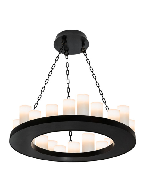 Candle plateau pendant lamp round 24 light
