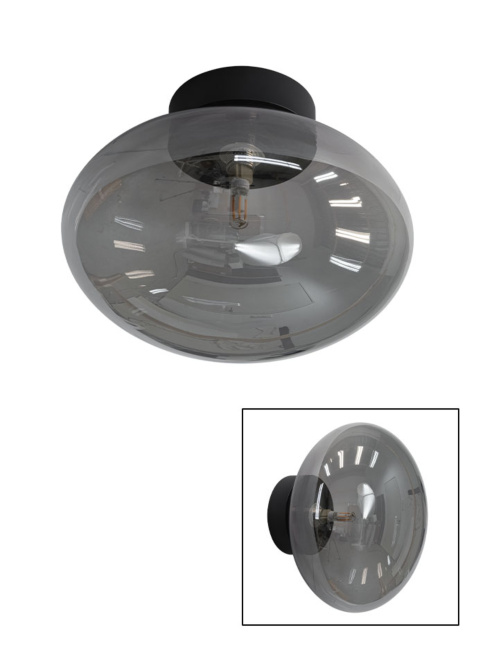 PARADISO PLAFOND/WANDLAMP G9 zwart met s - Wandlampen
