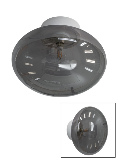 PARADISO PLAFOND/WANDLAMP G9 wit met smo - Wandlampen