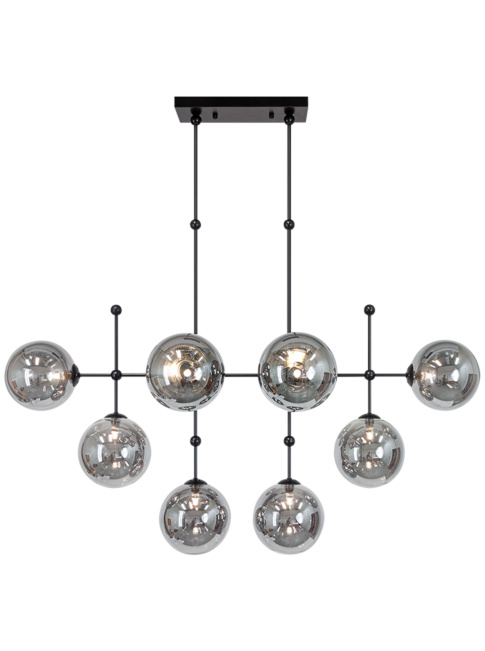 Stellar pendant light 10-light smoke