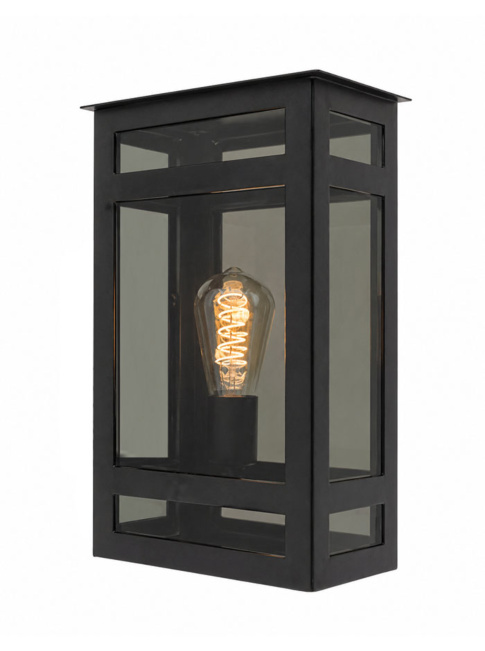 Quatro wall lamp with smoke glass