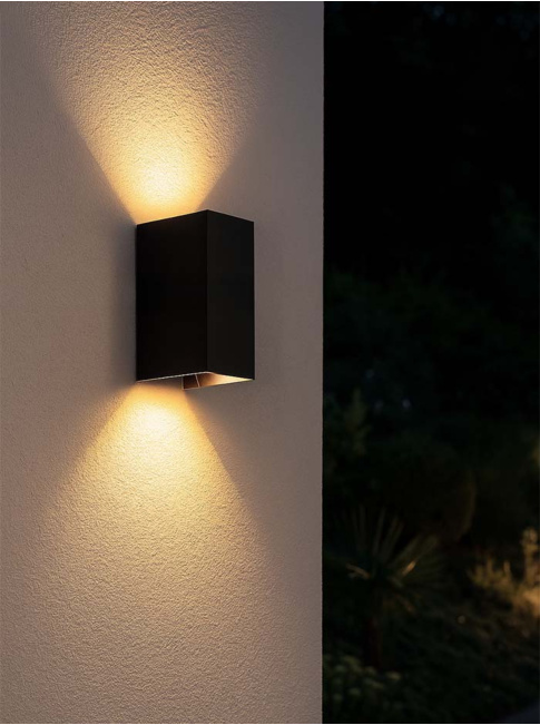 Dali dimmable tube cube wall light