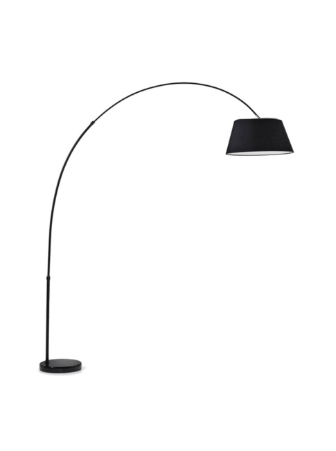 Fishing marble floor lamp E27 black