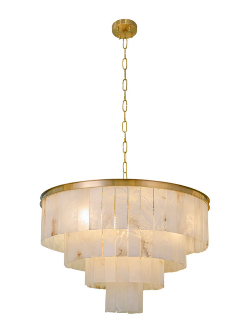 CARINO GRANDE CHANDELIER 16-light E14 copper d:80cm - Hanglampen