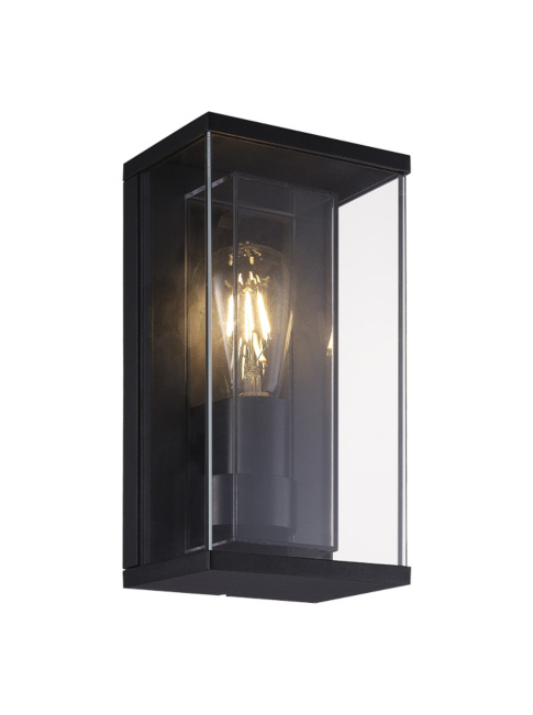 Meran wall Light E27 black IP65