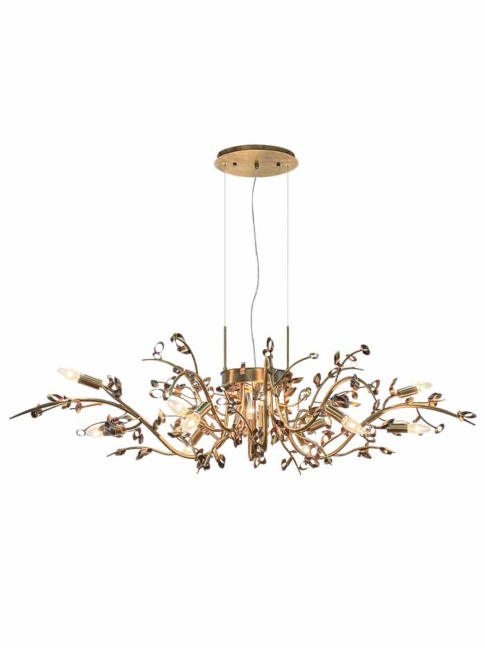 Luxor kroonluchter 12x E14 brons