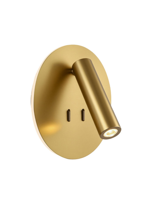 Notte wandlamp messing