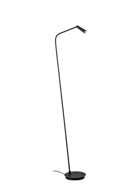 Stilo 1-light black floor lamp