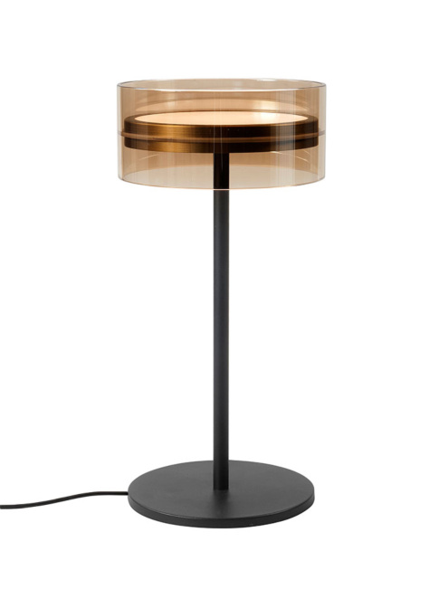 Corvino tafellamp 18W 2700K zwart/brons dimbaar