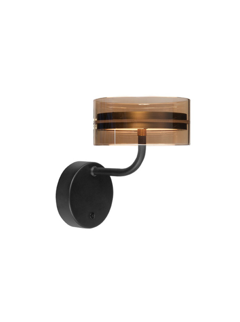 Corvino wandlamp 12W 2700K zwart/brons dimbaar