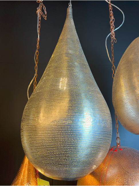 Dubai hanglamp h:80cm d:30cm E27 koper