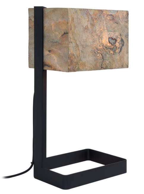 Stone tafellamp E27 zwart ontworpen door Osiris Hertman