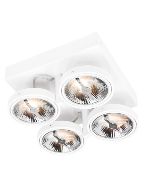 Chique 111 opbouwarmatuur 4-lichts wit