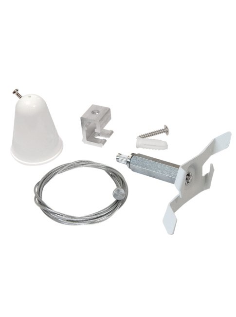 MAR-TRACK 3-phase suspension set with EZCLICK white - Railverlichting