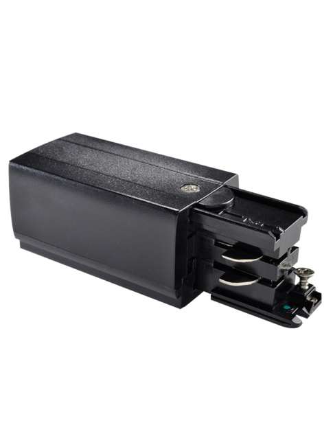 MAR-TRACK 3-phase connector right black - Railverlichting