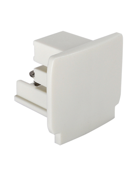 MAR-TRACK 3-phase end piece white - Railverlichting