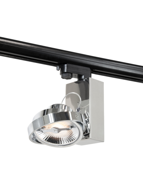 Chique 111 3-phase rail spotlight 1-light chrome